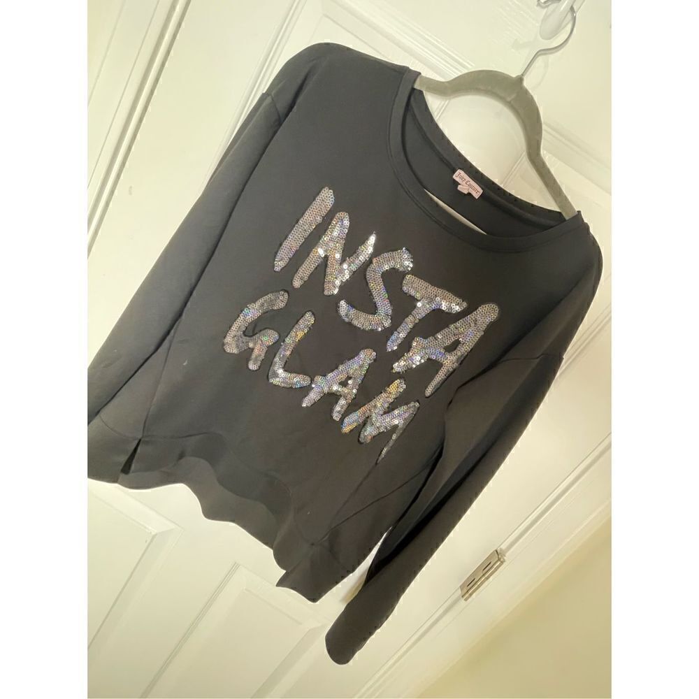 Juicy couture women’s sweatshirt Insta Glam sequins large
